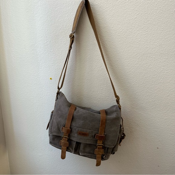 kattee Bags Kattee Leather Canvas Camera Bag Vintage Dslr Slr